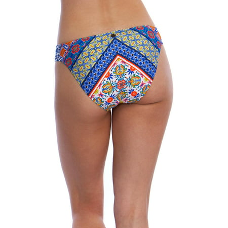 Nanette Lepore Patchwork Siren Women's Floral Print Hipster Bikini Swim Bottom 